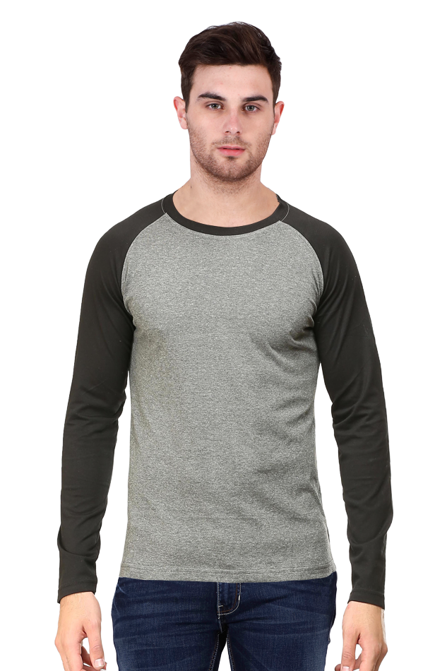 Men’s Raglan T-Shirt - 100% Cotton, 180 GSM, Stylish & Comfortable