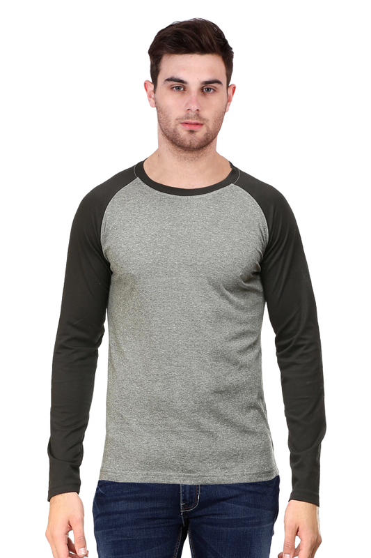 Men’s Raglan T-Shirt - 100% Cotton, 180 GSM, Stylish & Comfortable