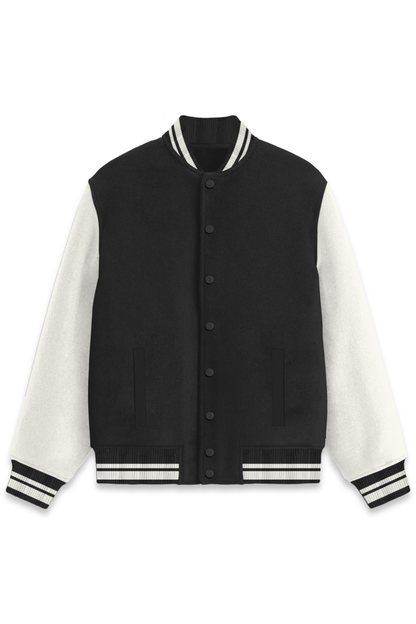 Premium Unisex Varsity Jacket - 100% Cotton, 300 GSM, Pre-Shrunk with Stylish Features