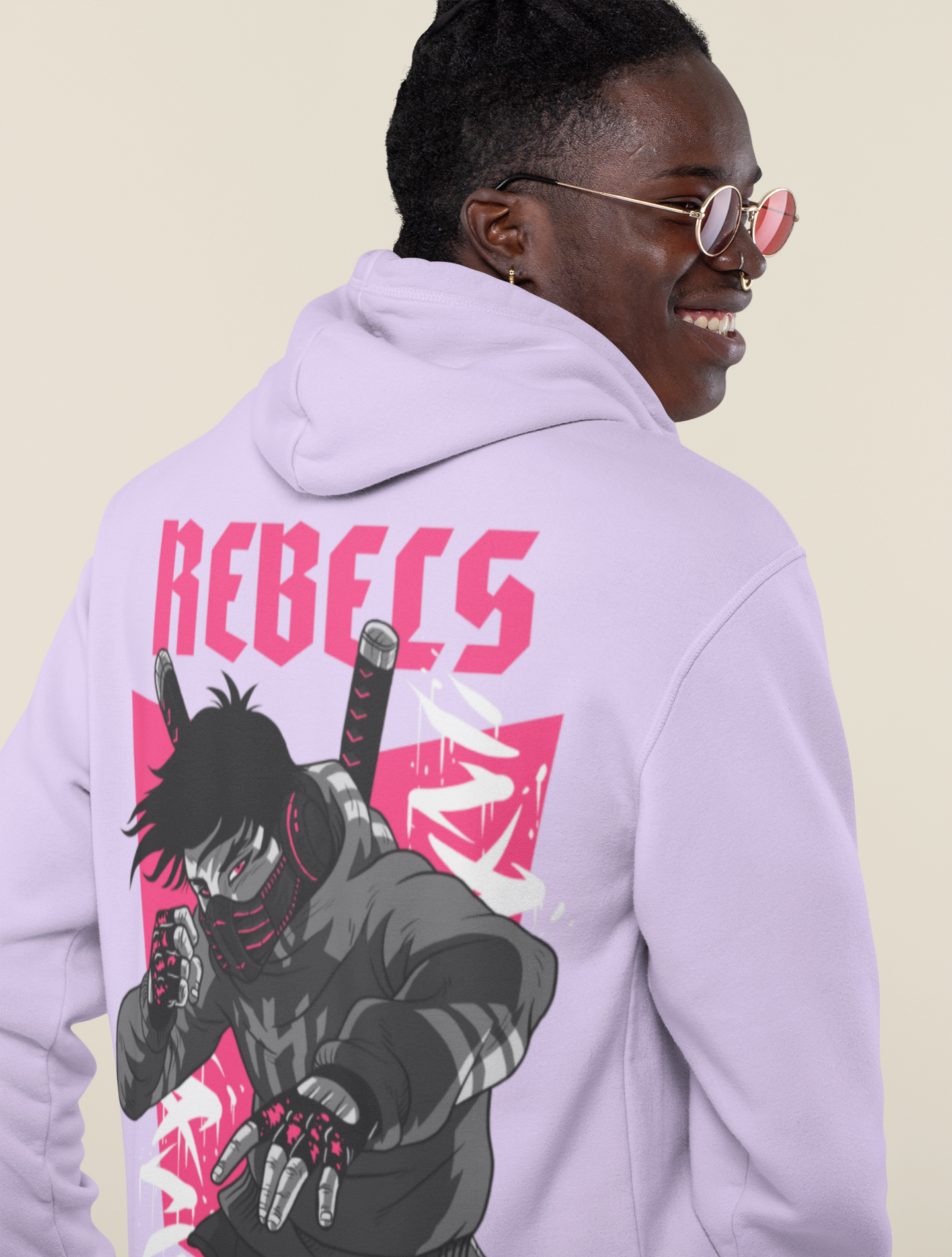 Rebel Print Hoodie – Bold & Comfortable Cotton Hoodie | Squirrel Nest