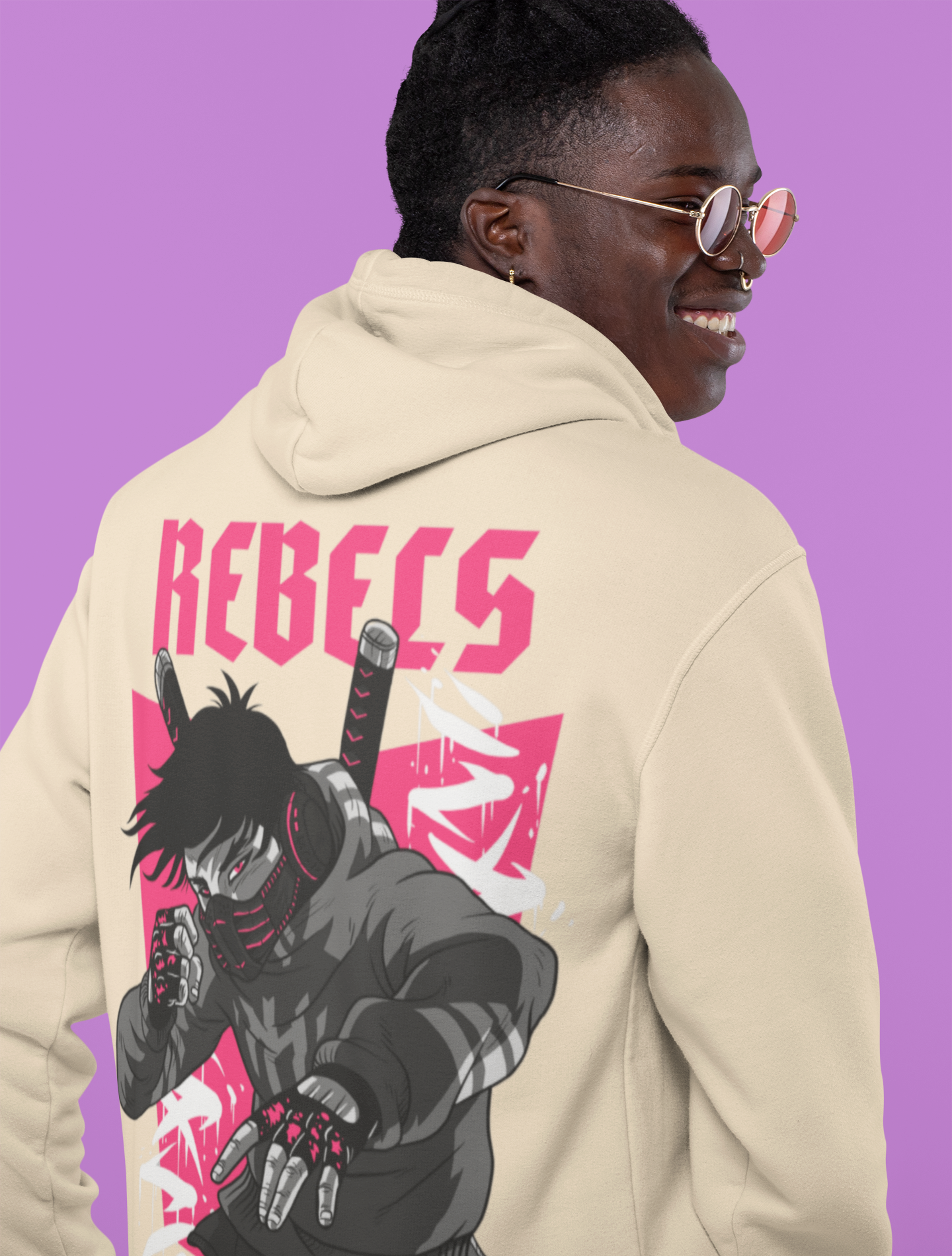 Rebel Print Hoodie – Bold & Comfortable Cotton Hoodie | Squirrel Nest