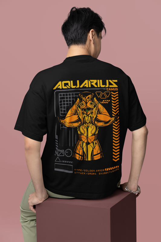 Aquarius Oversized T-Shirt: Unique and Visionary Aquarius Tee | The Squirrel Nest