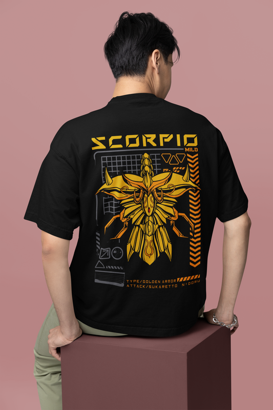 Scorpio Oversized T-Shirt: Mysterious and Bold Scorpio Apparel | The Squirrel Nest