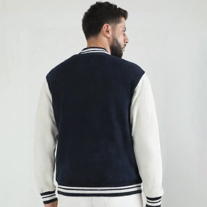 Premium Unisex Varsity Jacket - 100% Cotton, 300 GSM, Pre-Shrunk with Stylish Features