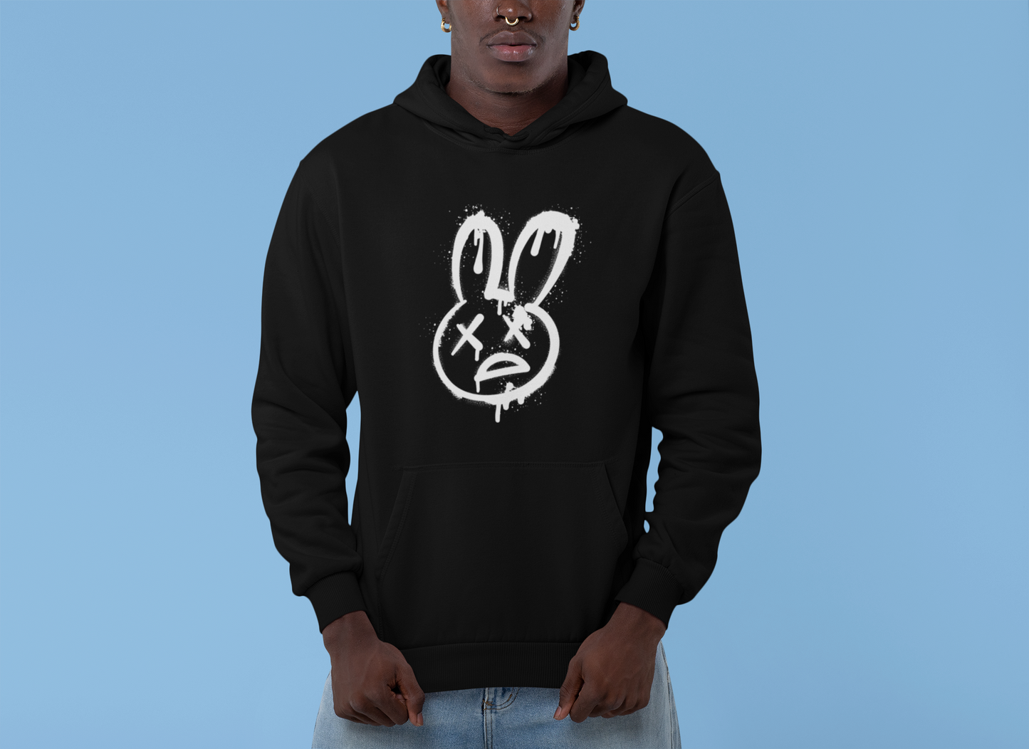 “Dead Bunny Graphic Hoodie – Edgy Streetwear Redefined”|The Squirrel Nest