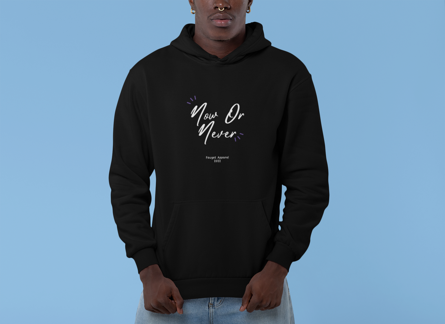 “Now or Never Graphic Hoodie – Seize the Moment”|The Squirrel Nest