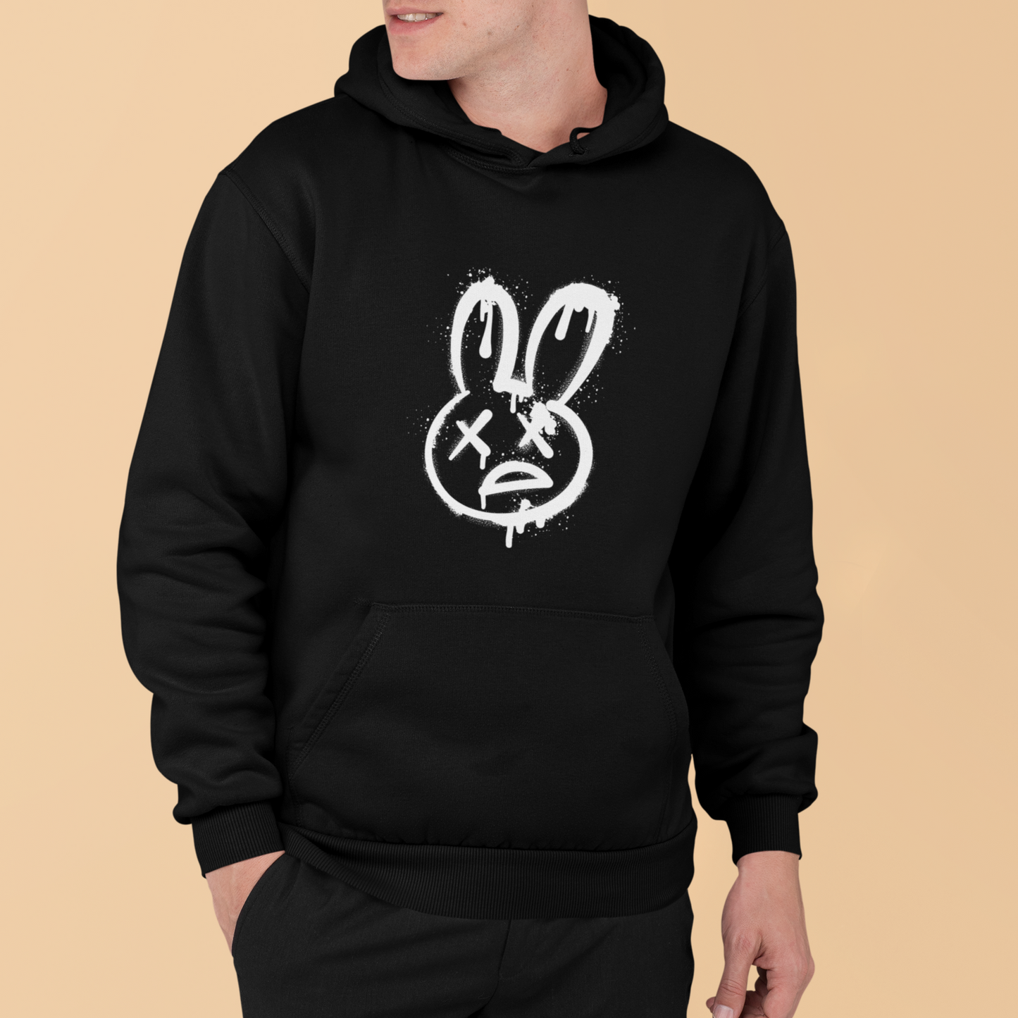 “Dead Bunny Graphic Hoodie – Edgy Streetwear Redefined”|The Squirrel Nest