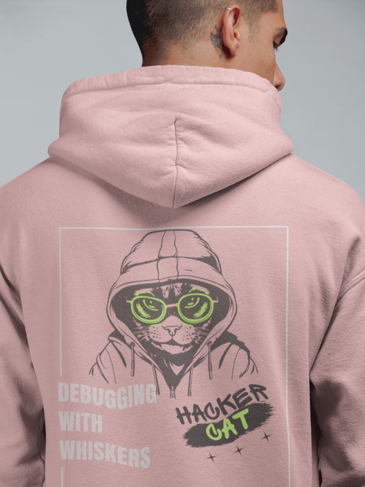 Hacker Cat Print Hoodie – Premium Cotton, Comfortable & Trendy | Squirrel Nest