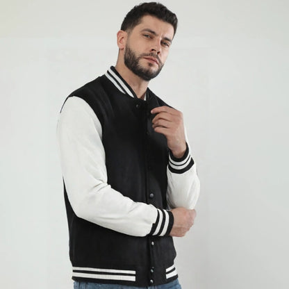 Premium Unisex Varsity Jacket - 100% Cotton, 300 GSM, Pre-Shrunk with Stylish Features